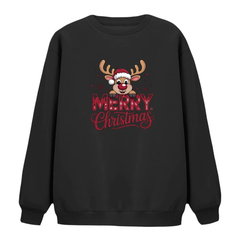 سویشرت زنانه مدل کریسمسی کد 001