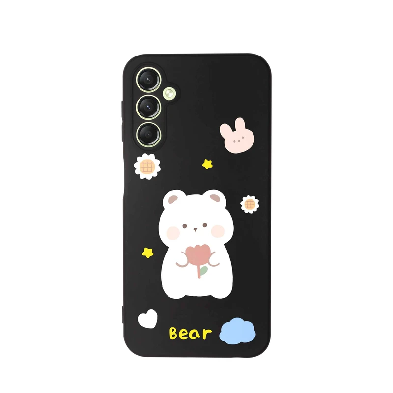کاور قاب گارد طرح خرس کیوت کد t7899 مناسب برای گوشی موبایل سامسونگ Galaxy S23 FE