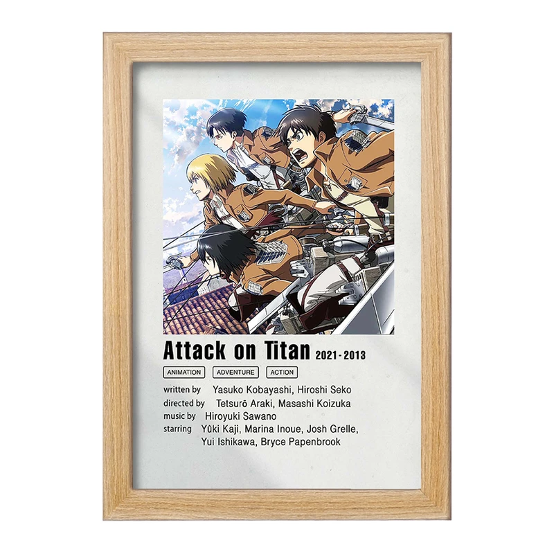 تابلو خندالو مدل انیمه اتک آن تایتان کد F11259