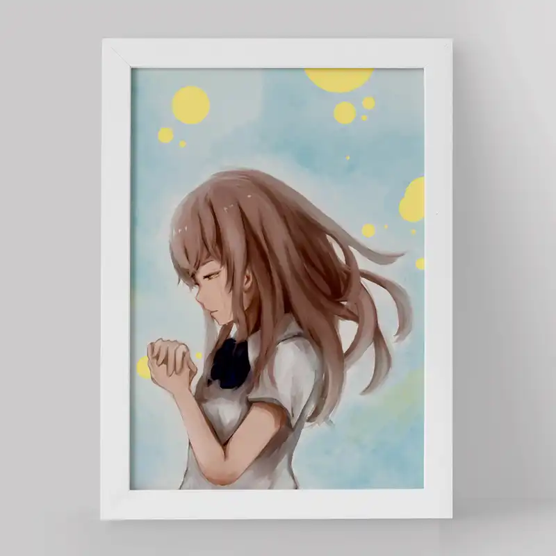 تابلو خندالو مدل شوکو نیشیمیا انیمه سایلنت ویس کد 15775