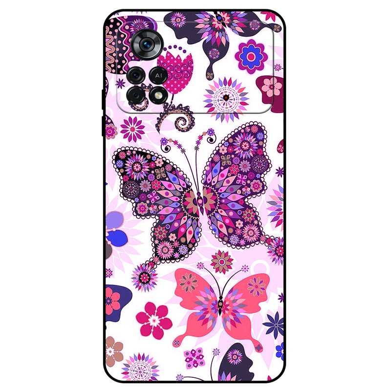 کاور مگافون طرح پروانه مدل 6356 مناسب برای گوشی موبایل شیائومی Poco X4 Pro 5G