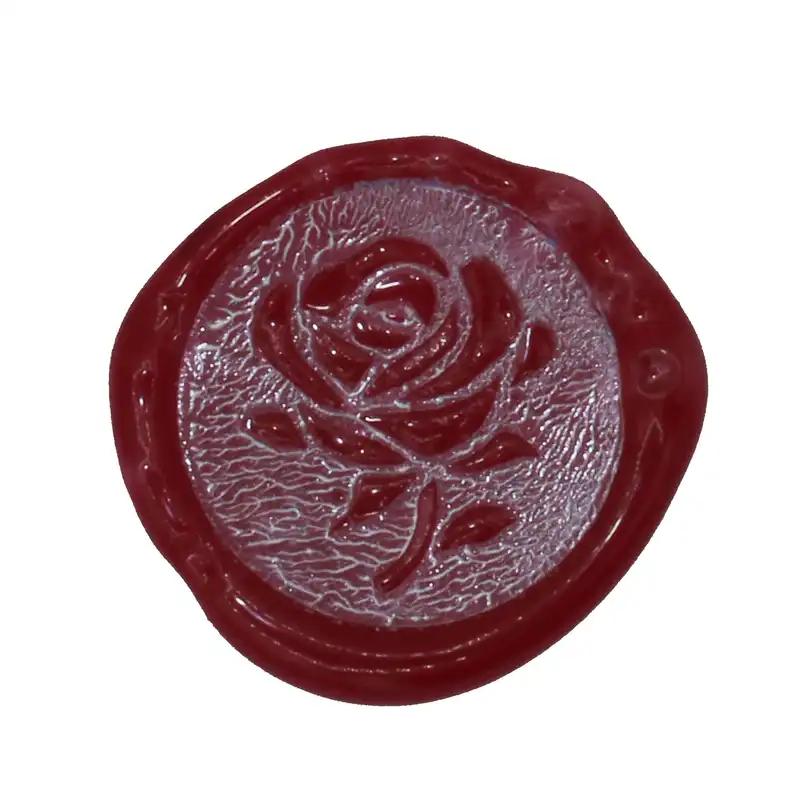 مهر و موم مدل طرح گل رز مجموعه 2 عددی