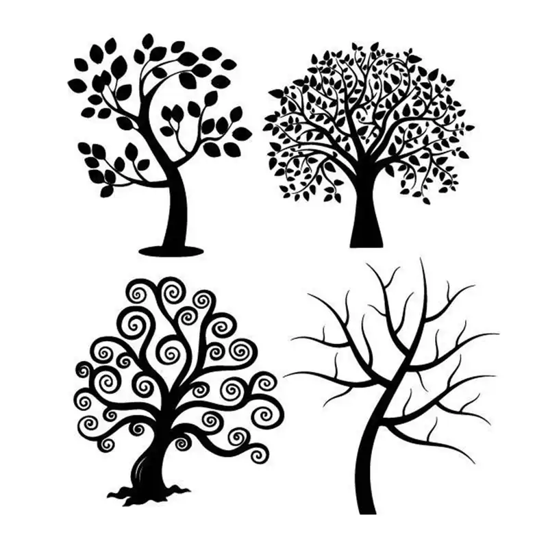 شابلون باتیس آرت طرح درخت کد 311