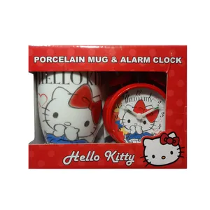 ساعت رومیزی کودک مدل HELLO KITTY 2 به همراه ماگ