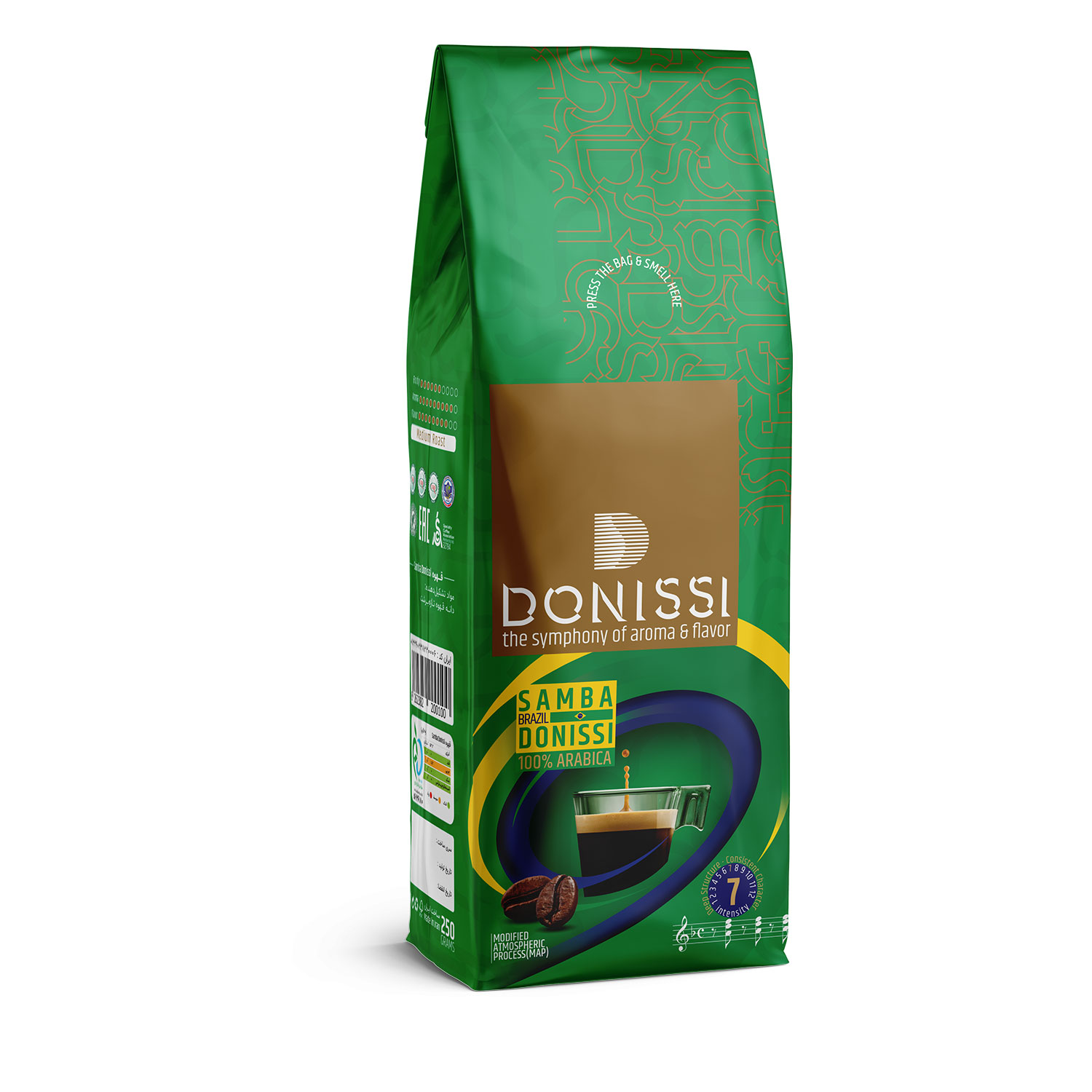 دانه قهوه سامبا دونیسی - 250 گرم
