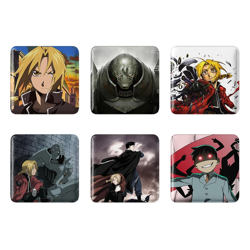 مگنت خندالو طرح انیمه کیمیاگر تمام فلزی Fullmetal Alchemist کد 558B مجموعه 6 عددی