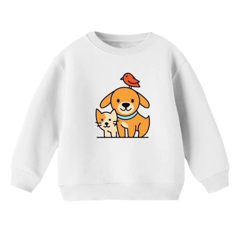 سویشرت بچگانه مدل سگ و گربه کد 3 