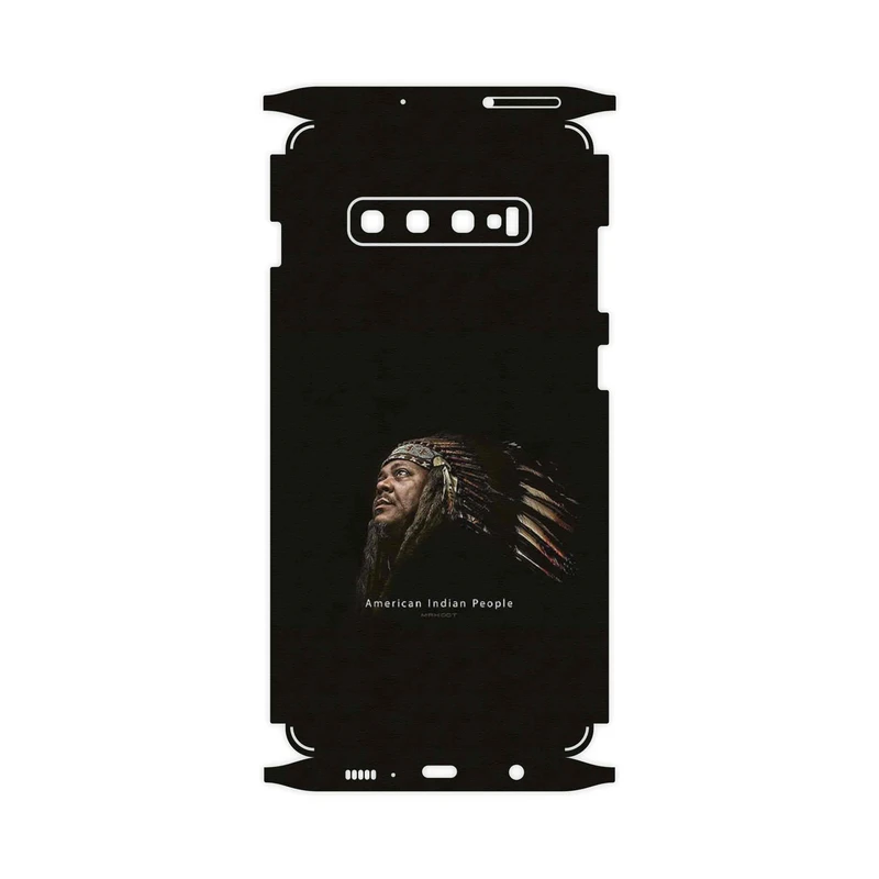 برچسب پوششی ماهوت مدل Portrait of an Indian Man-FullSkin مناسب برای گوشی موبایل سامسونگ Galaxy S10 Plus