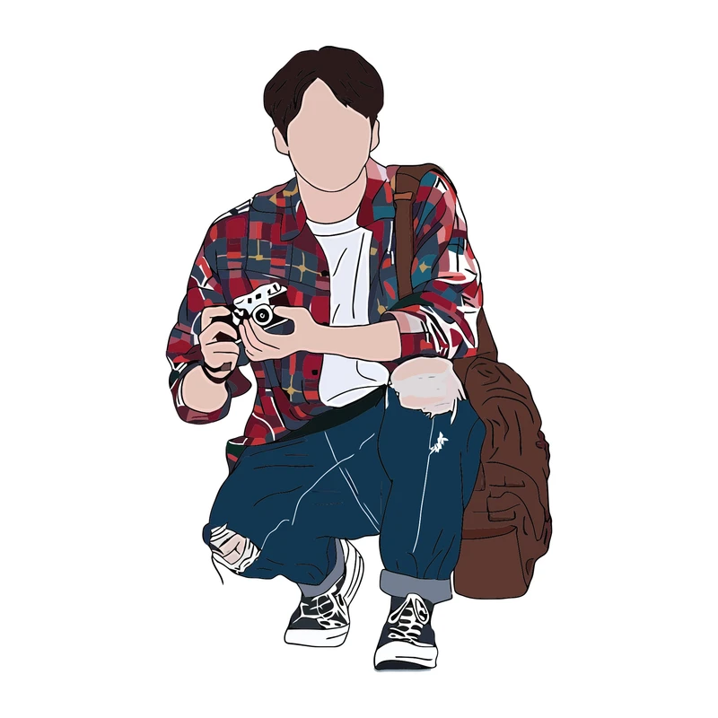 برچسب لپ تاپ طرح عکاس کد 01