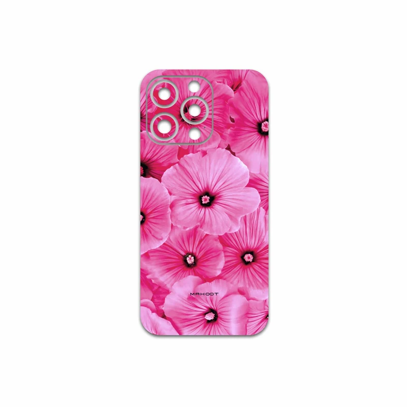 برچسب پوششی ماهوت مدل Pink-Flower مناسب برای گوشی موبایل اپل iPhone 13 Pro Max