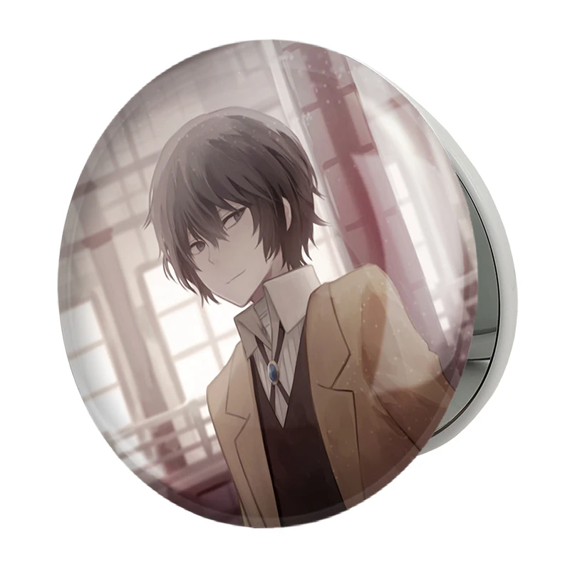 آینه جیبی خندالو طرح اوسامو دازای انیمه سگ های ولگرد بانگو مدل تاشو کد 11772 