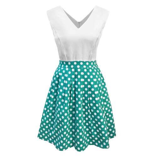 پیراهن زنانه مدل عروسکی کد K-003 رنگ سفید