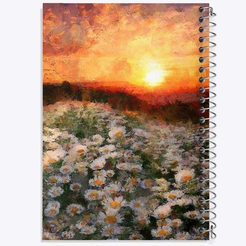 دفتر لیست خرید 50 برگ خندالو طرح منظره گل کد F1266