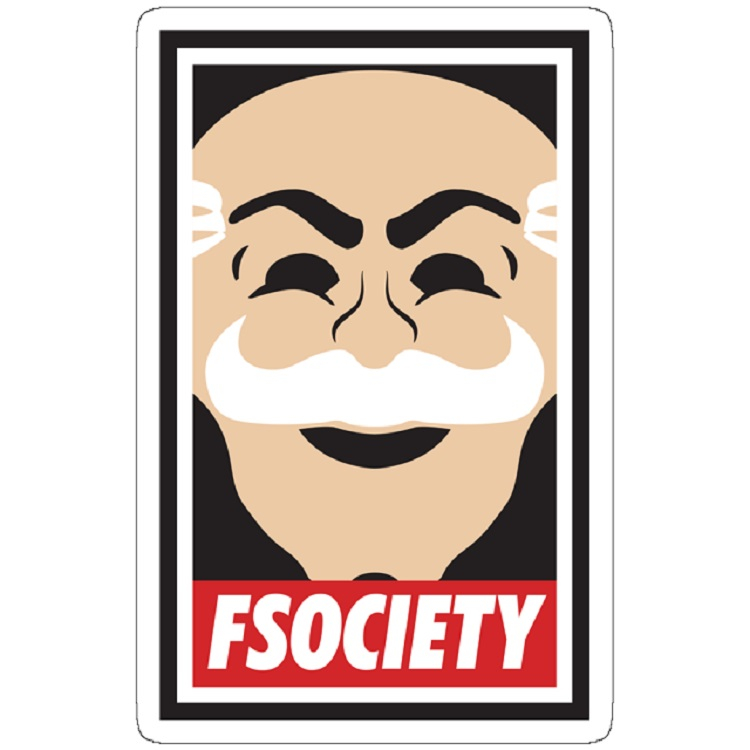 استیکر لپ تاپ مدل FSociety