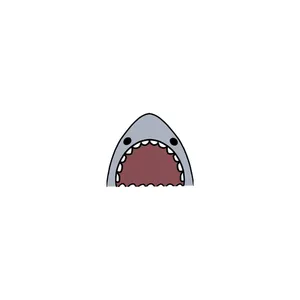 استیکر تزئینی موبایل و تبلت لولو مدل کوسه SHARK کد 357