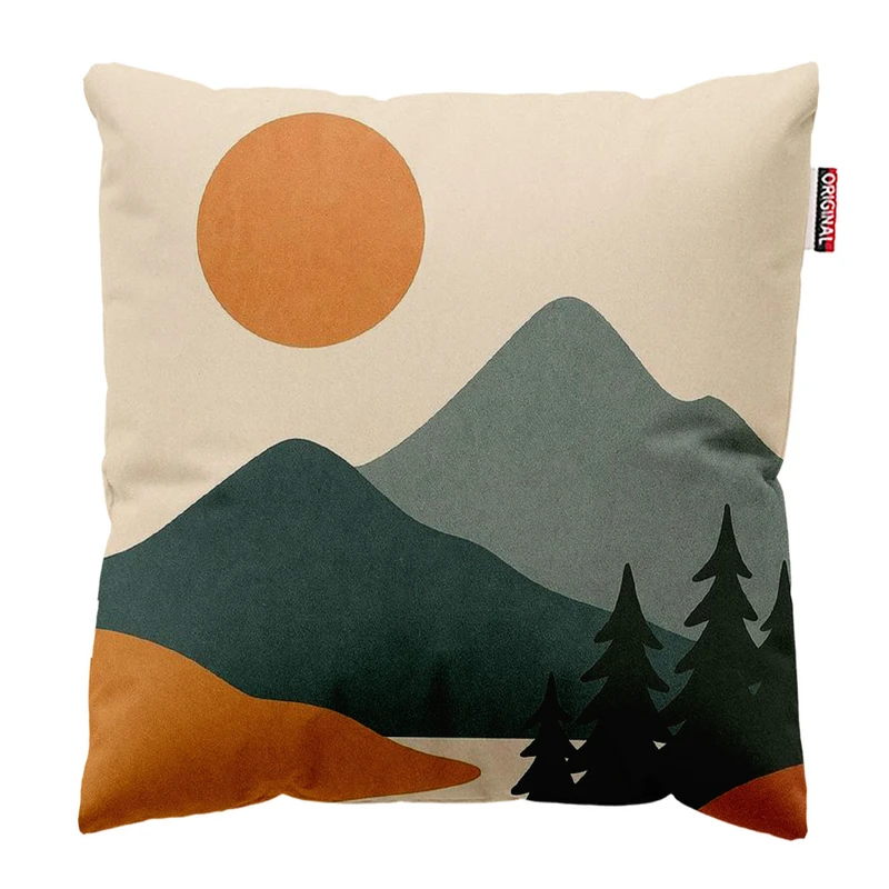 کوسن پاد آفرین مدل منظره کوهستانی کد 81 سایز 30*30 سانتی متر