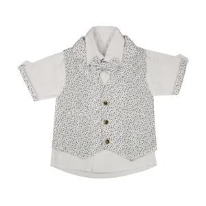 ست پیراهن و جلیقه نوزادی پسرانه پیکو مدل Rp3