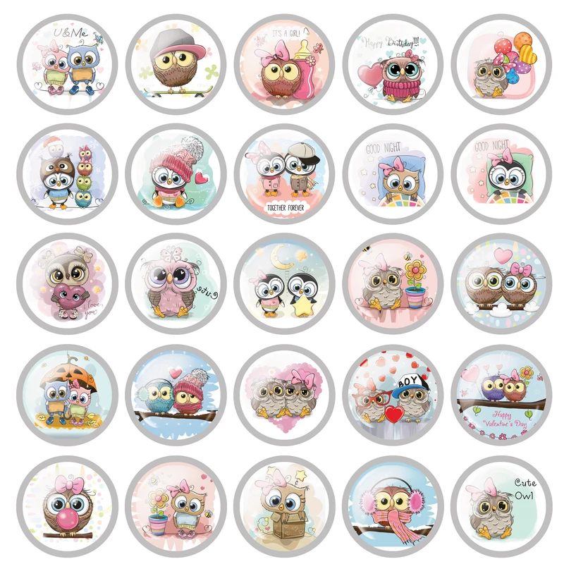 پیکسل مدل جغدهای عاشق کد owl 02 مجموعه 25 عددی