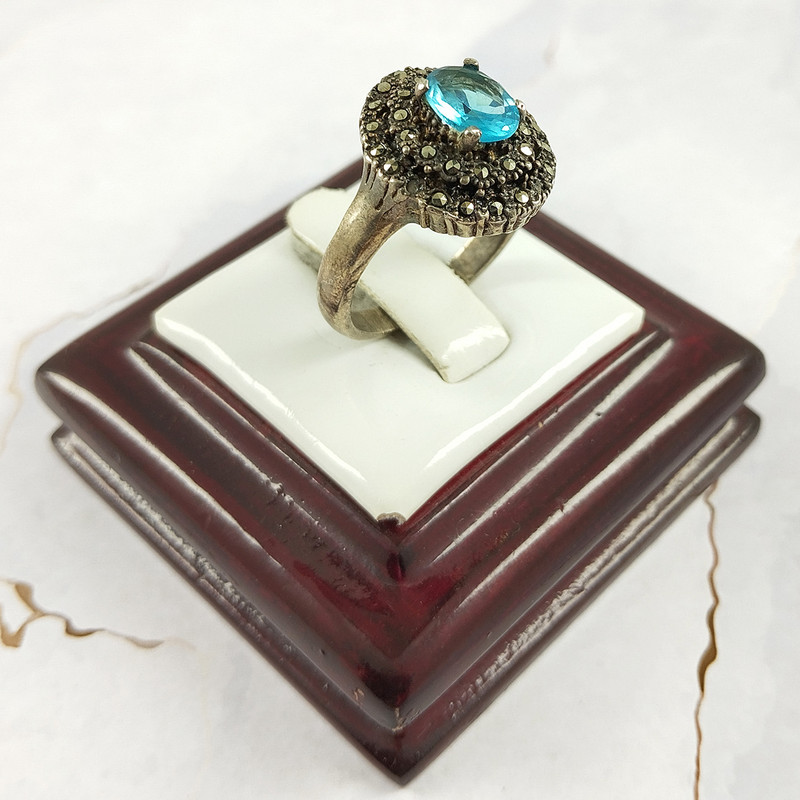 انگشتر نقره زنانه سلین کالا مدل توپاز کد 22 انگشتر نقره زنانه سلین کالا مدل توپاز کد 22