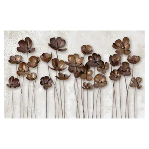 فرش پارچه‌ای مدل فرشینه طرح گل مینیمال کد AR3059732