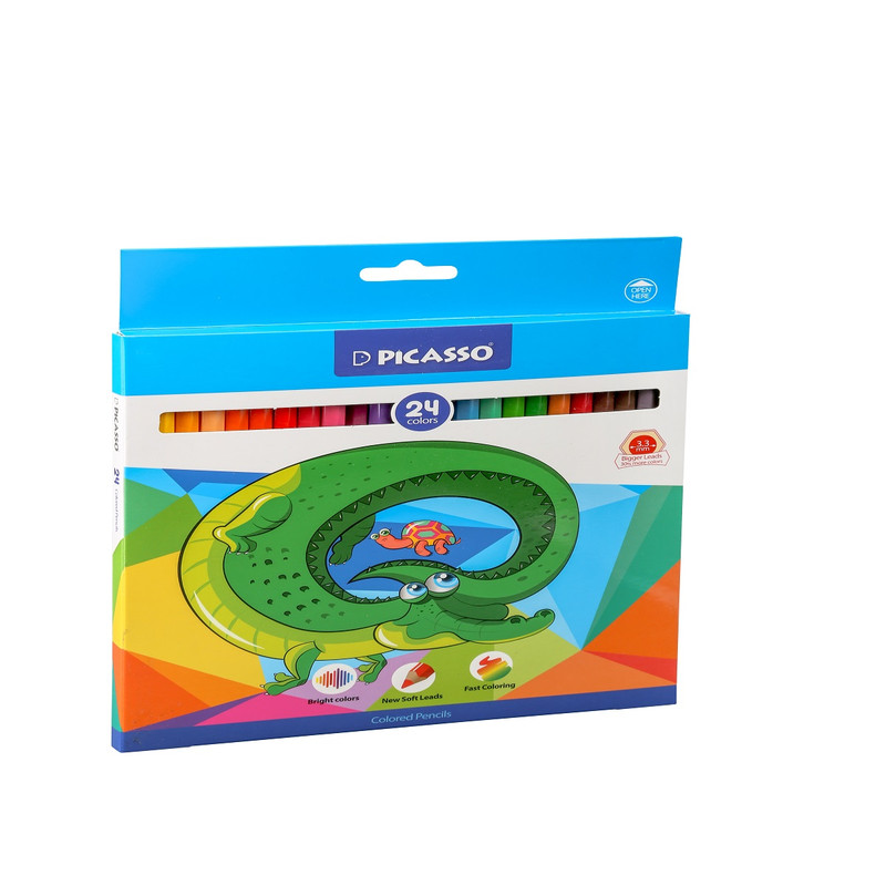 مداد رنگی 24 رنگ پیکاسو مدل تمساح