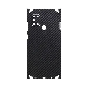 MAHOOT Black-Carbon-Fiber-FullSkin Cover Sticker for Samsung Galaxy A21s