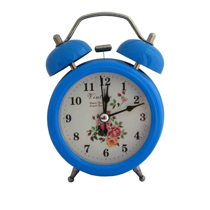   ساعت رومیزی مدل شماطه دار گلدار کد M03