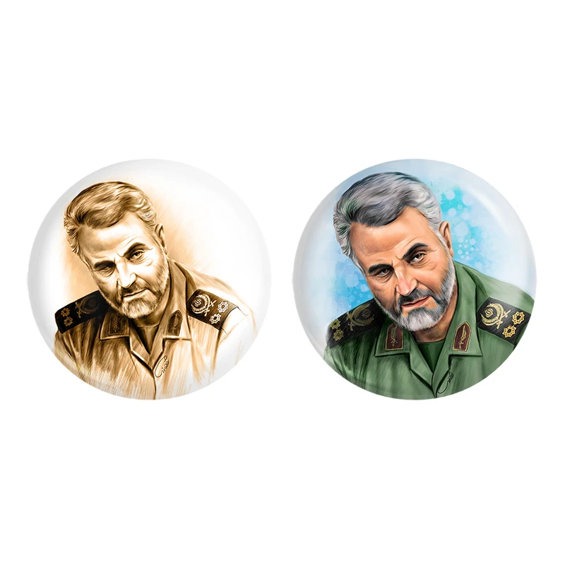 مگنت خندالو طرح سردار سلیمانی کد 26052606 مجموعه 2 عددی