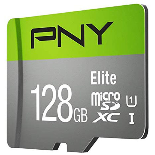 کارت حافظه microSDXC پی ان وای مدل Elite کلاس 10 استاندارد UHS-I U1 سرعت 100MBps ظرفیت 128 گیگابایت به همراه آداپتور SD