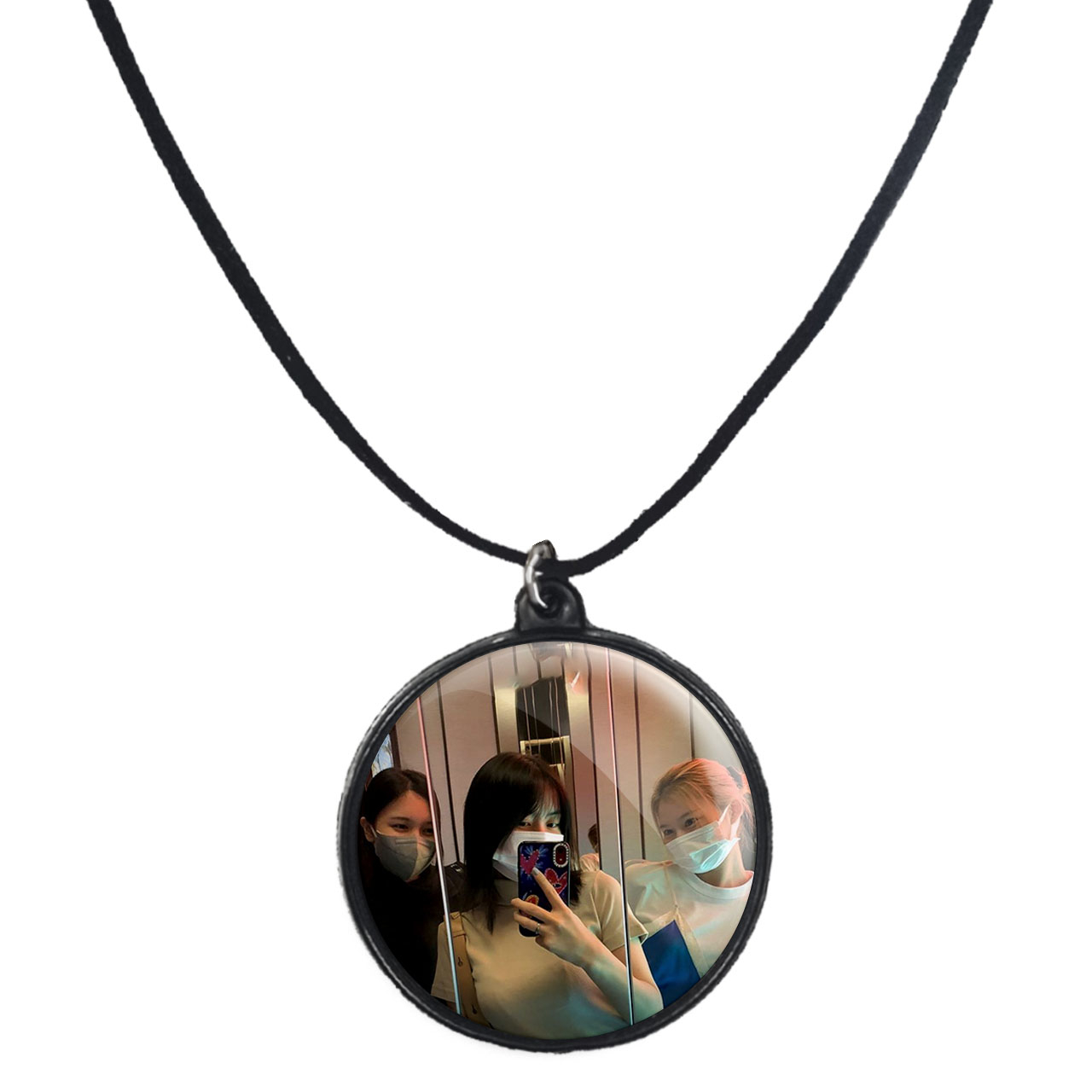 گردنبند پرمانه طرح تو ایس کد pmb.19720 مدل دو طرفه