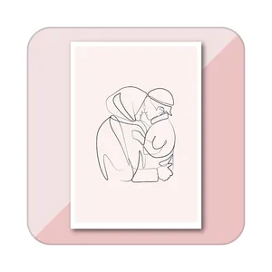 زیر لیوانی کاکتی طرح عاشقانه مدل mp39531