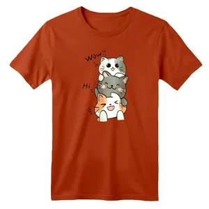 تی شرت آستین کوتاه بچگانه مدل گربه های بامزه