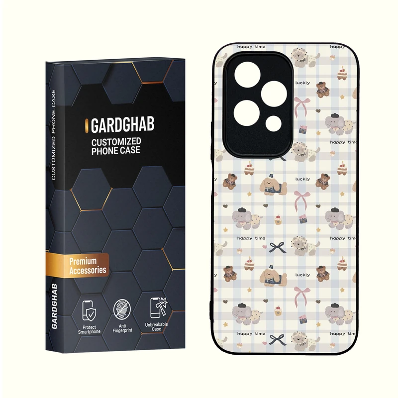 کاور گارد قاب مدل دور ژله ای  گلس فانتزی مناسب برای گوشی انر Honor 200Lite 5G