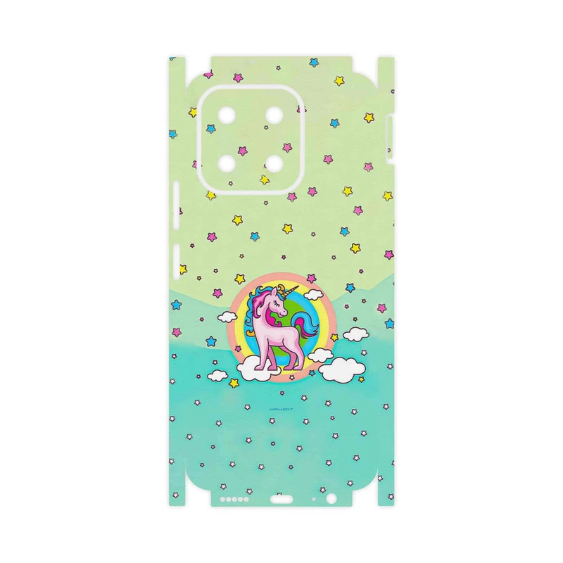 برچسب پوششی ماهوت مدل Rainbow unicorn adventure-FullSkin مناسب برای گوشی موبایل آنر X6b