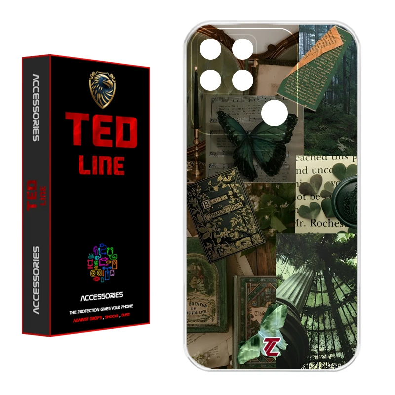 کاور تد لاین طرح کلاژ هنری کد 1118 مناسب برای گوشی موبایل شیائومی Redmi 10A / 9C