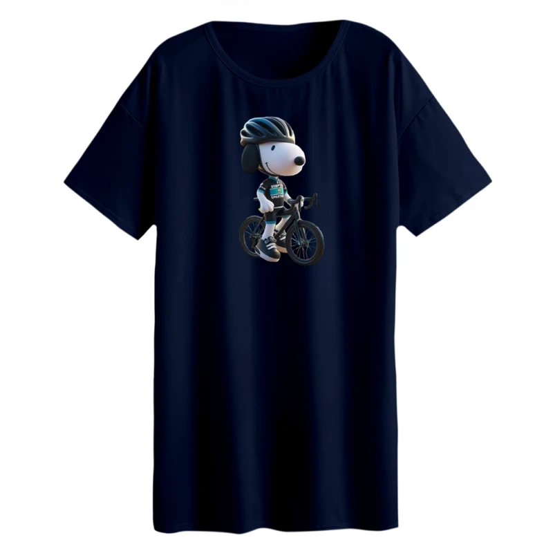 تی شرت لانگ زنانه مدل اسنوپی کد ۴۹