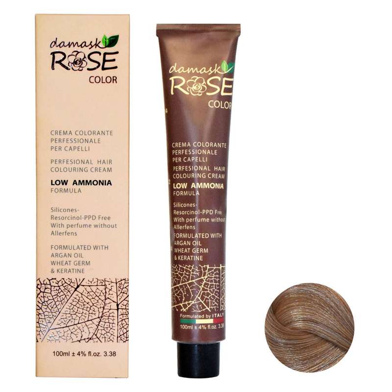 رنگ مو داماسک رز شماره N7 حجم 100 میلی لیتر رنگ بلوند متوسط