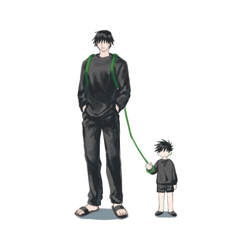 استیکر لپ تاپ و موبایل مدل انیمه طرح جوجوتسو کایسن توجی فوشیگورو Jujutsu Kaisen Toji Fushiguro کد 442