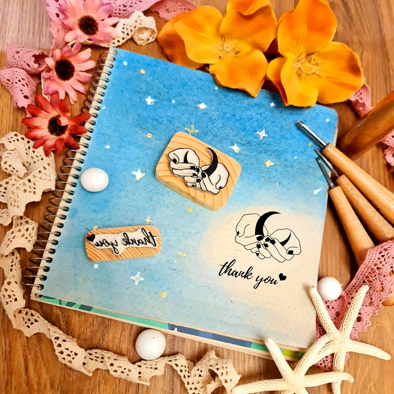 مهر طرح تنکیو و ماه من کد 1500 مجموعه 2 عددی