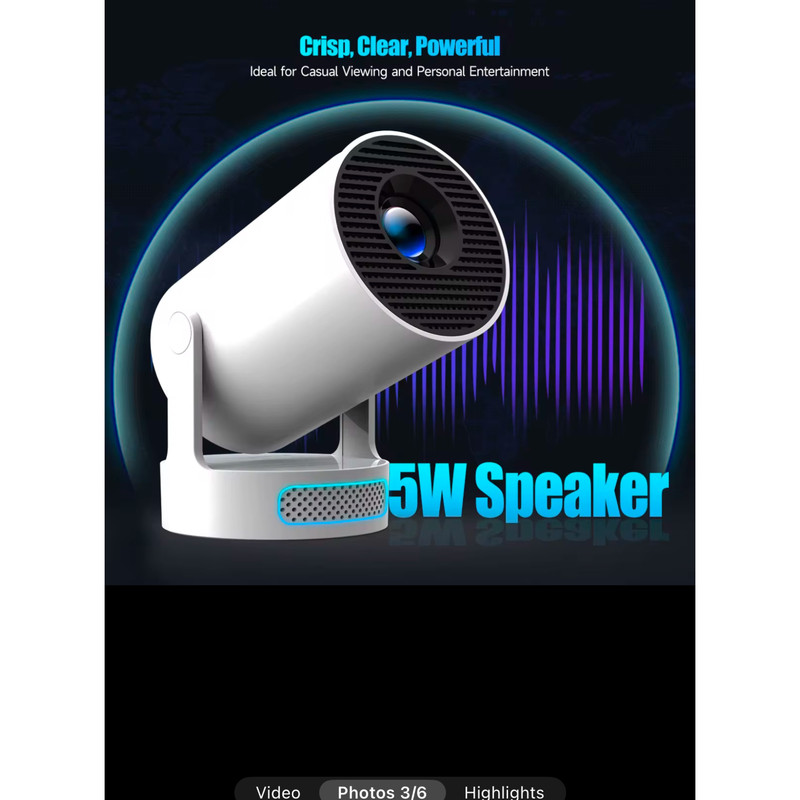 ویدئو پروژکتور مگ کیوبیک مدل HY300 Android BT-WiFi6 Pro plus