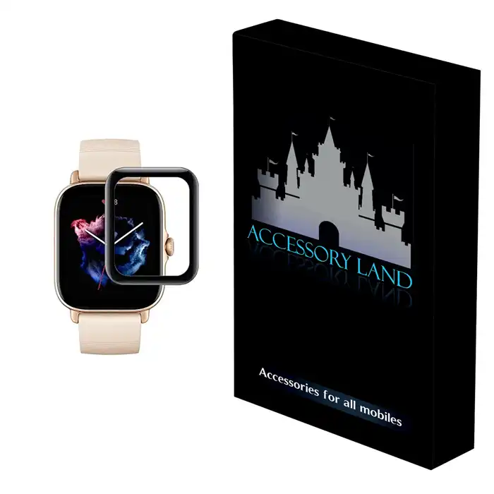 محافظ صفحه نمایش اکسسوری لند مدل PMMA مناسب برای ساعت هوشمند شیائومی Amazfit GTS 3