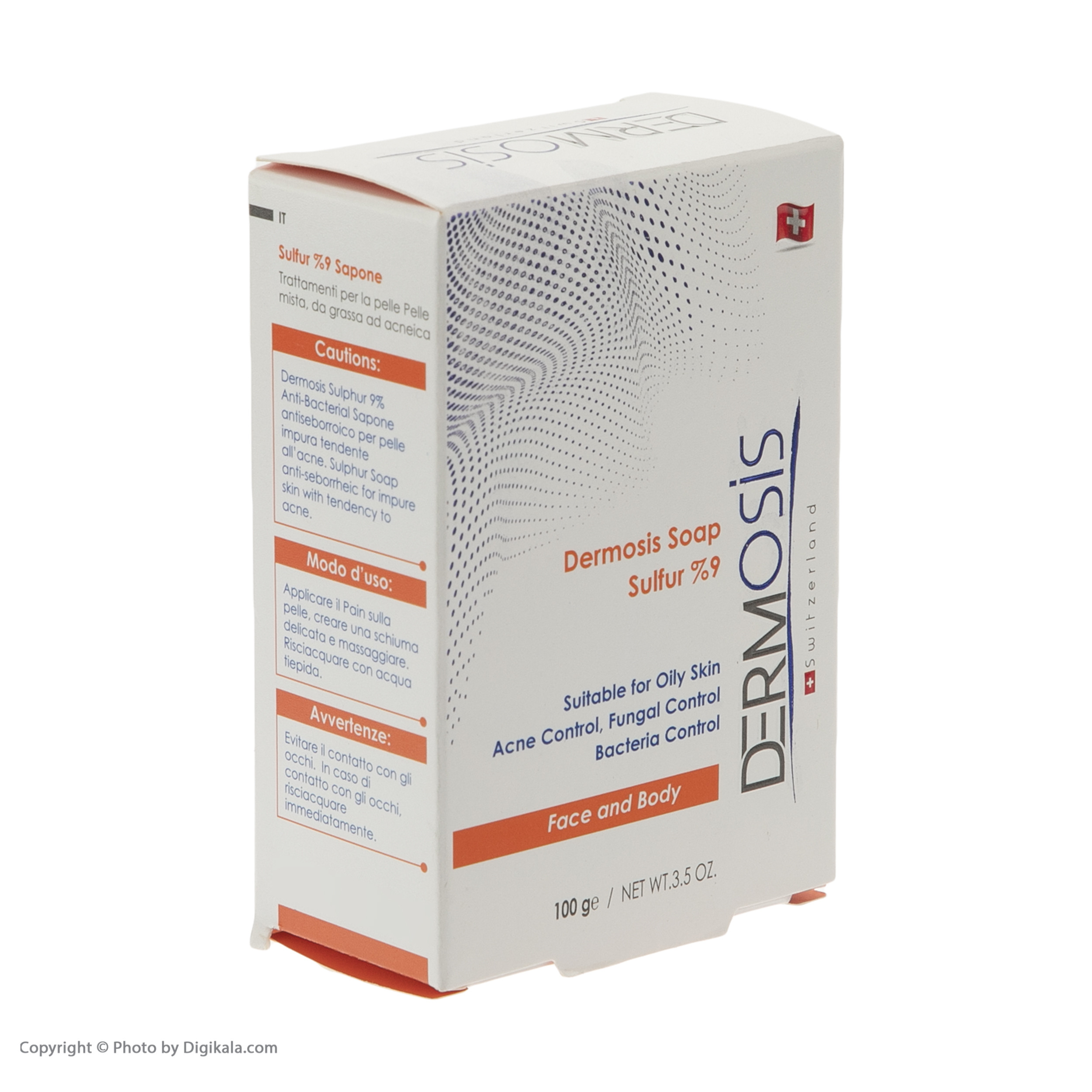 صابون گوگرد 9 درصد  درموسیس وزن 100 گرم