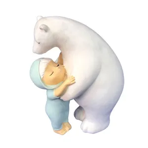 مجسمه مدل دختر و خرس کد 0