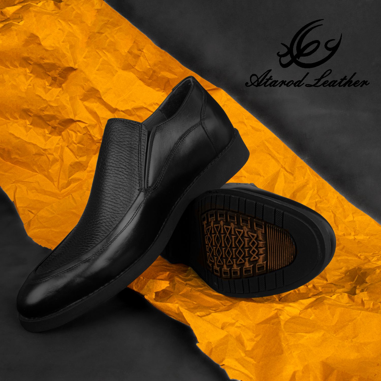 کفش مردانه چرم عطارد مدل SH09 -  - 12