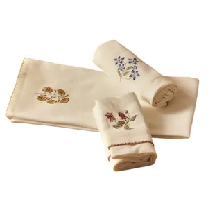 دستمال آشپزخانه امسان مدل Gift Cicek مجموعه 3 عددی