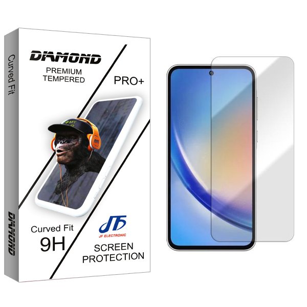 محافظ صفحه نمایش جی اف مدل Diamond مناسب برای گوشی موبایل سامسونگ Galaxy A55