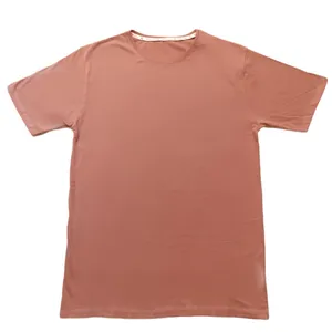 تی شرت لانگ زنانه مدل ساده رنگ کالباسی