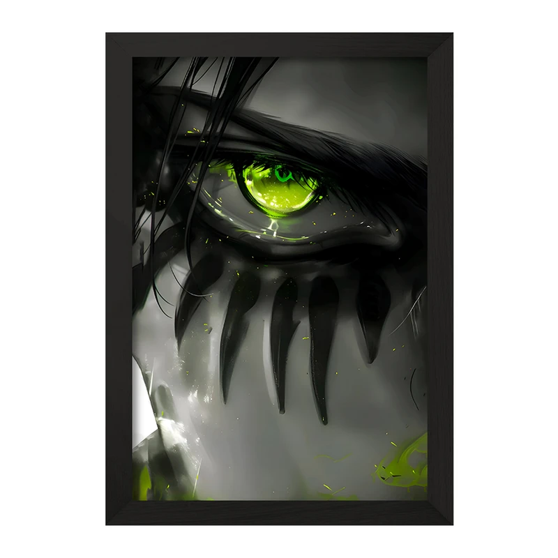 تابلو خندالو مدل چشم سبز رنگ کد F9590