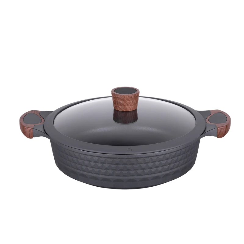 نیم‌قابلمه تفلون رستو مدل کاپلا 93506 سایز 28