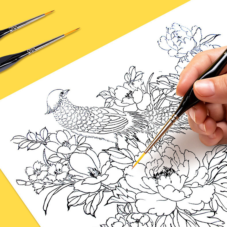 قلم مو شاخه زنی بورنس شماره 2 مدل ارگونومیک